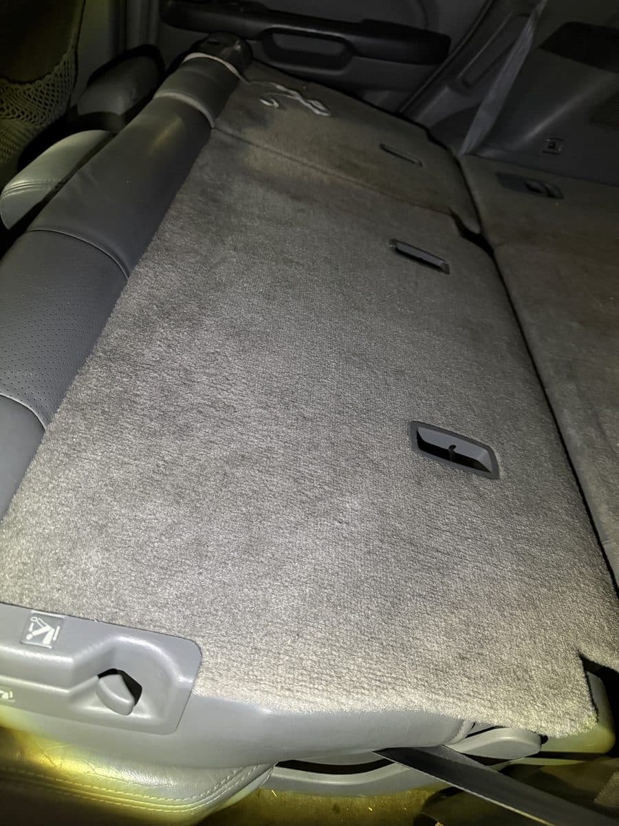 Back of middle row before detailing