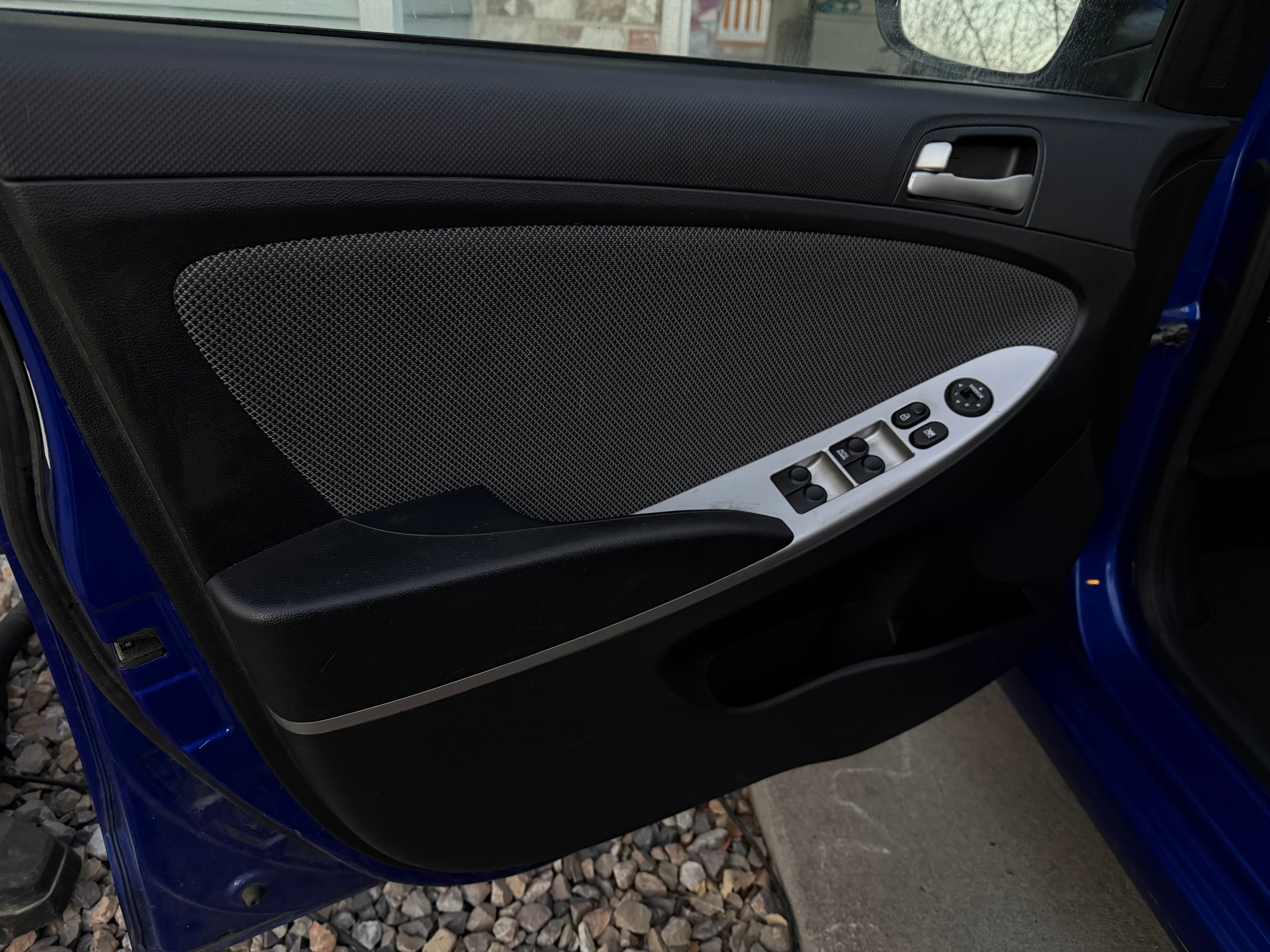 Driver door panel after detailing