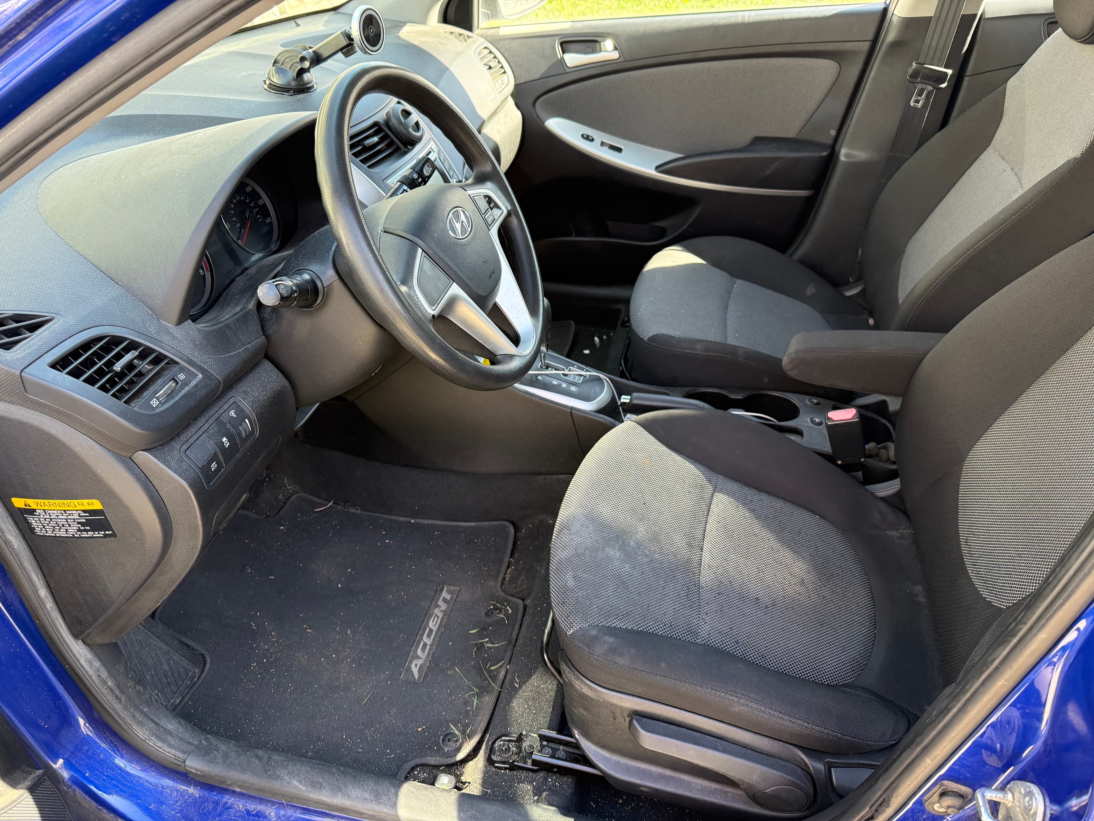 Front seats before detailing