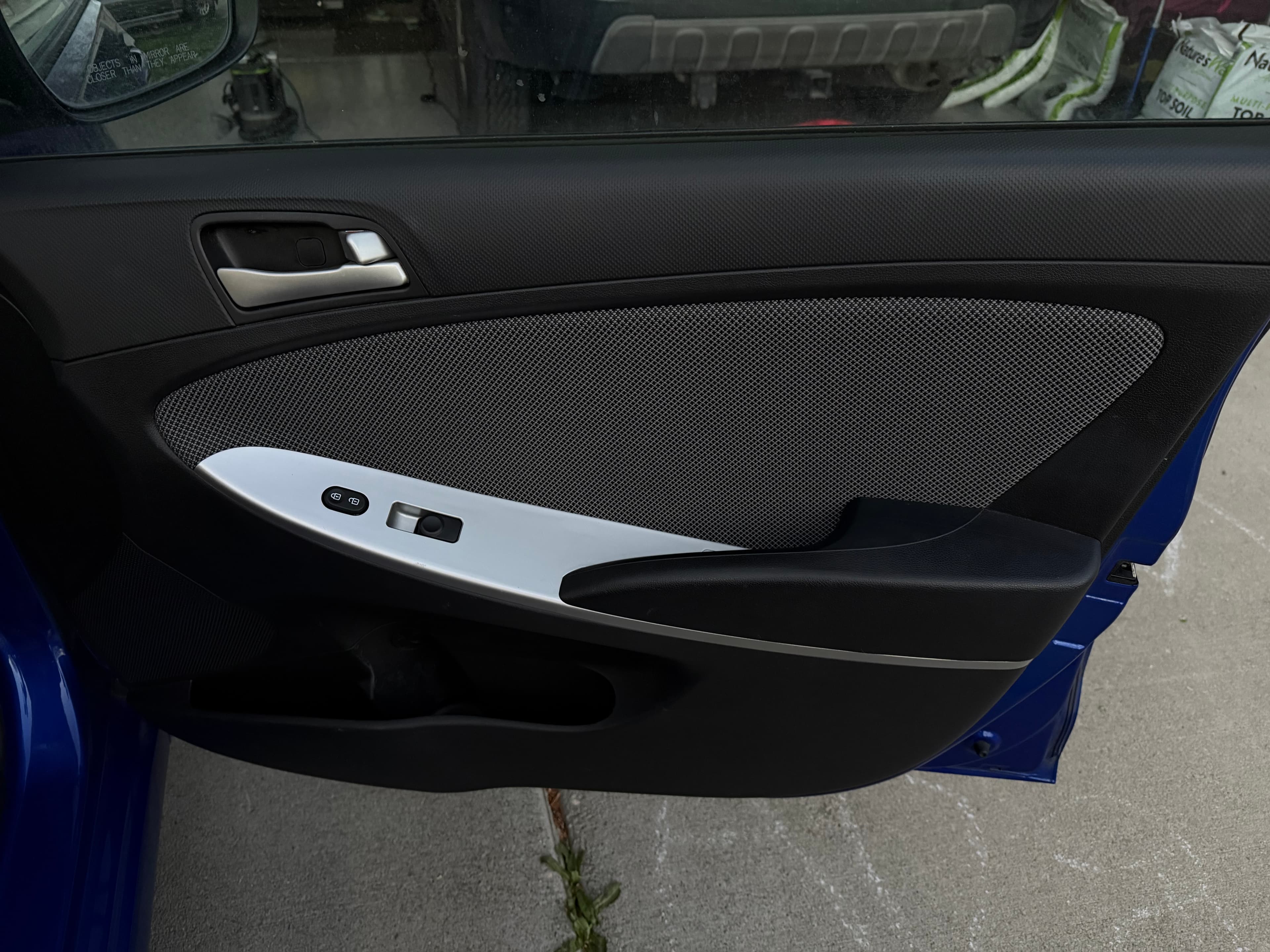 Passenger door panel after detailing