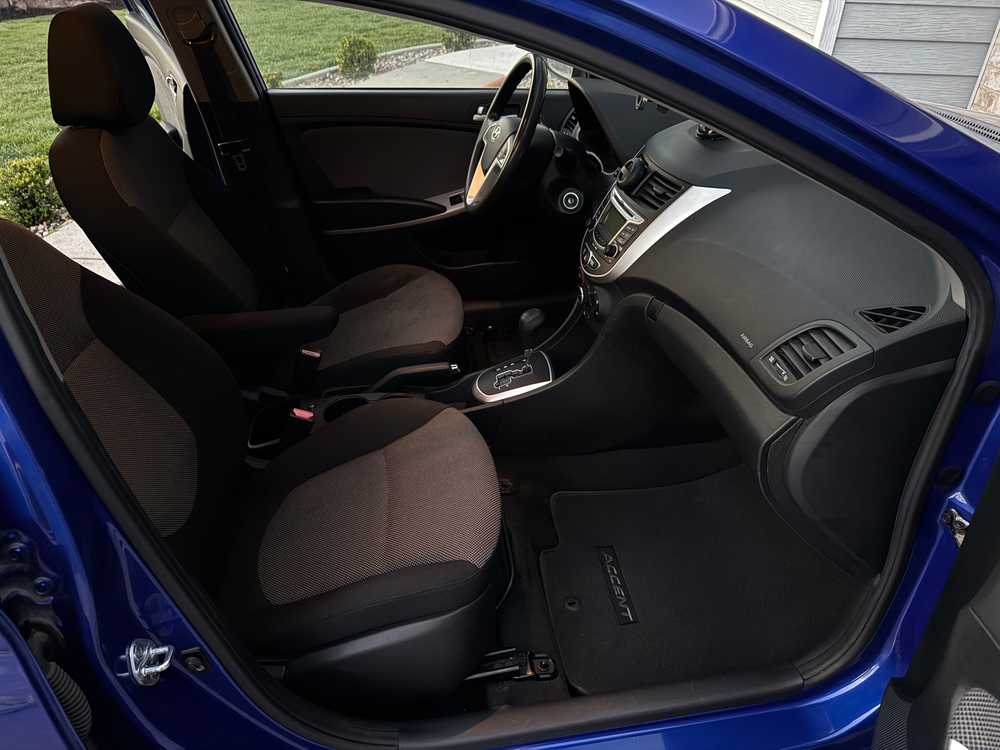 Passenger seat after detailing