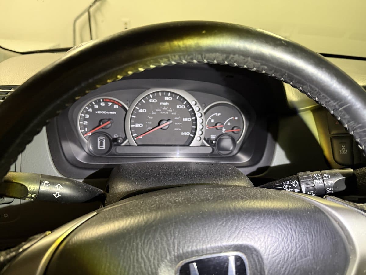 Steering wheel before detailing