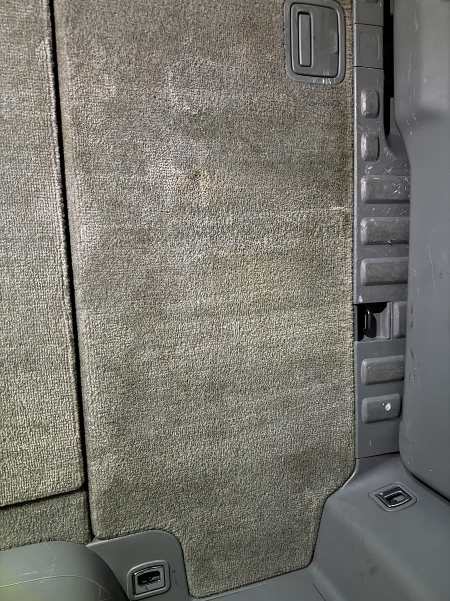 Very back carpet after detailing