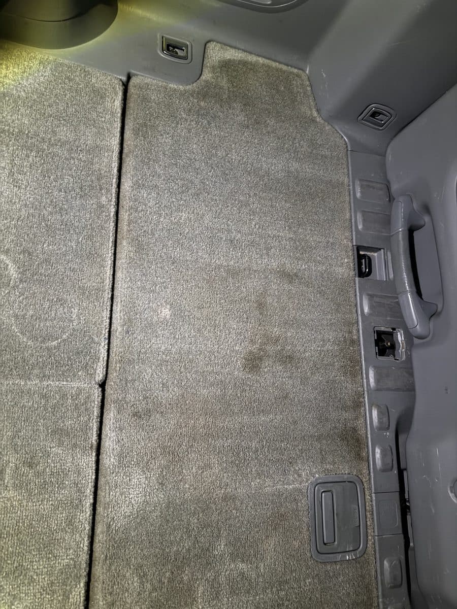 Very back right carpet after detailing