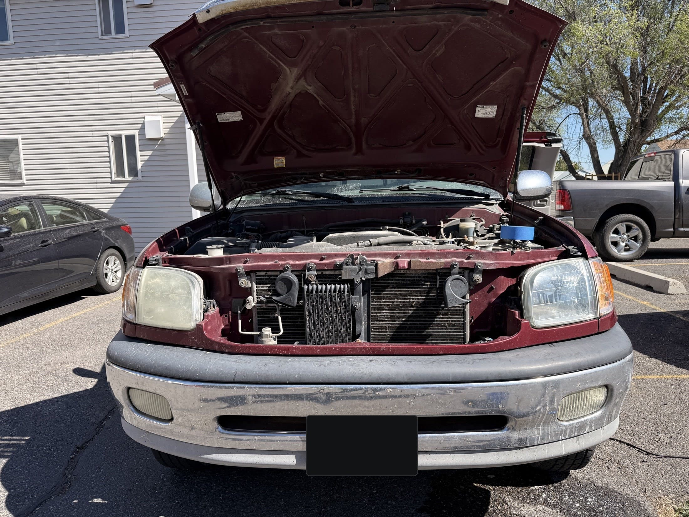 Headlight restoration before and after comparison